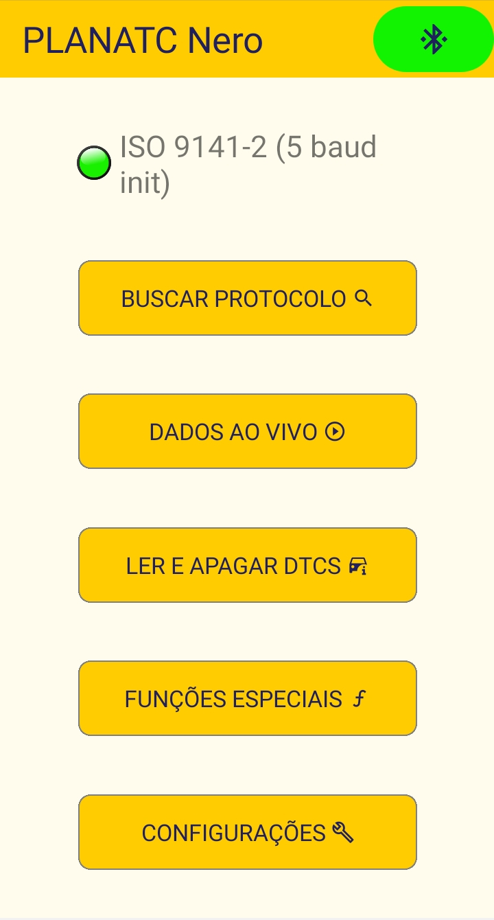 Tela inicial